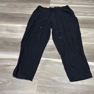 MNG Mango black loose fit jogger style pants size small